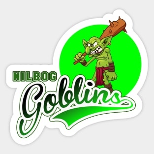 Nilbog Goblins Sticker